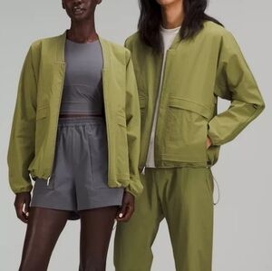 NWT Lululemon Lab Track Jacket Bronze Green Size Medium Unisex $168